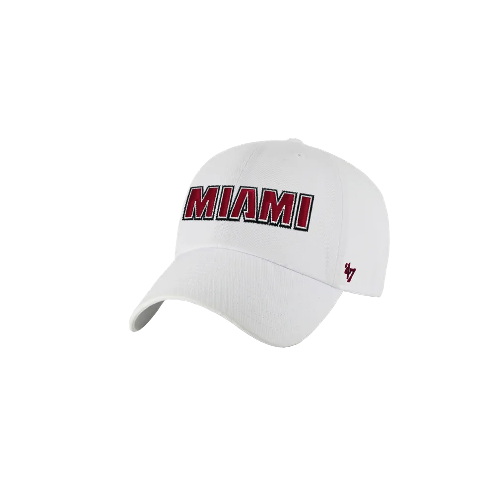 '47 Brand Miami HEAT Wordmark Cleanup Hat