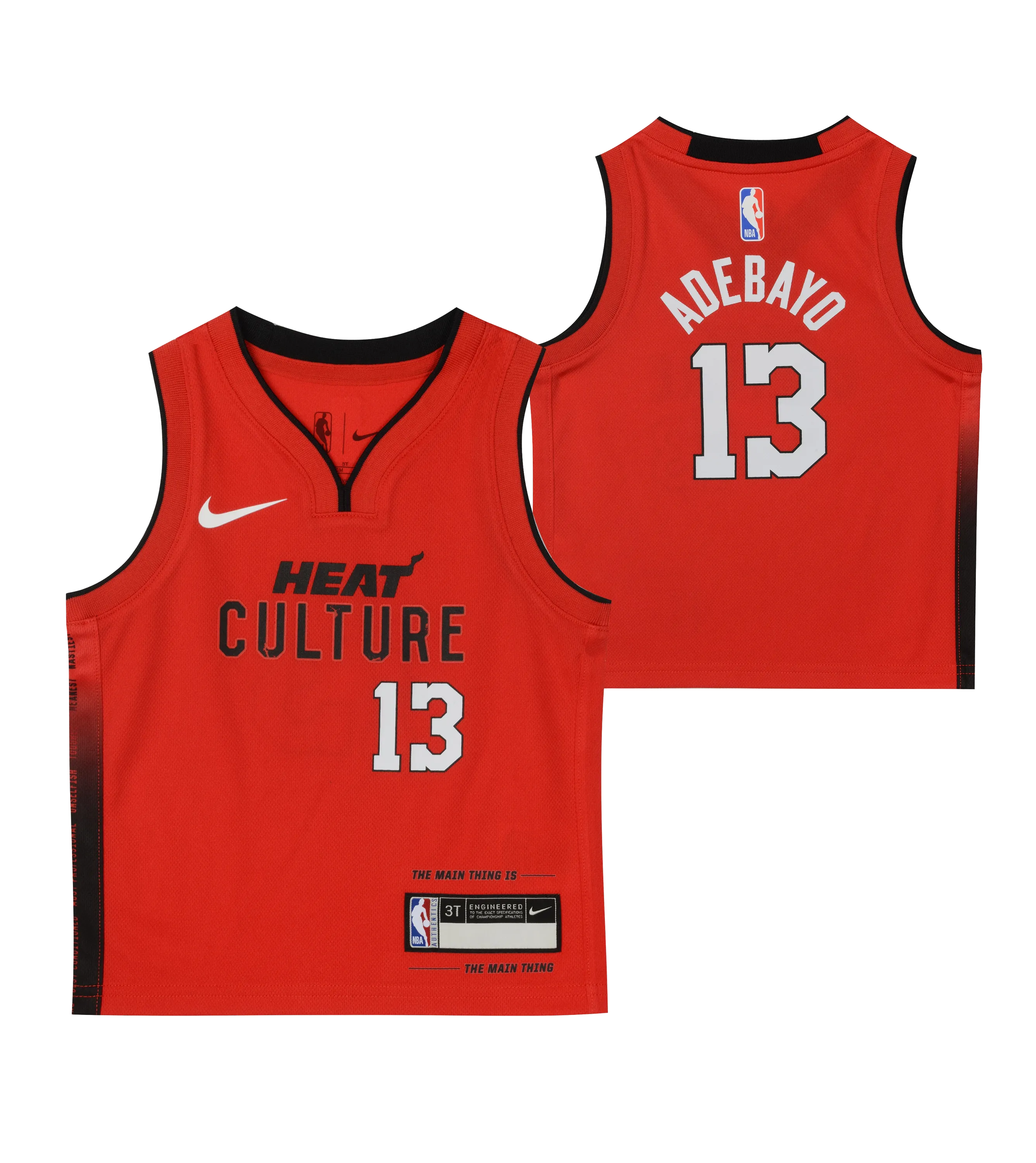 Bam Adebayo Nike HEAT Culture: Blood Red Toddler Replica Jersey