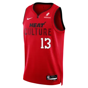 Bam Adebayo Nike HEAT Culture: Blood Red Youth Swingman Jersey