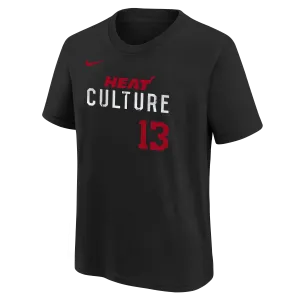 Bam Adebayo Nike HEAT Culture Name & Number Youth Tee