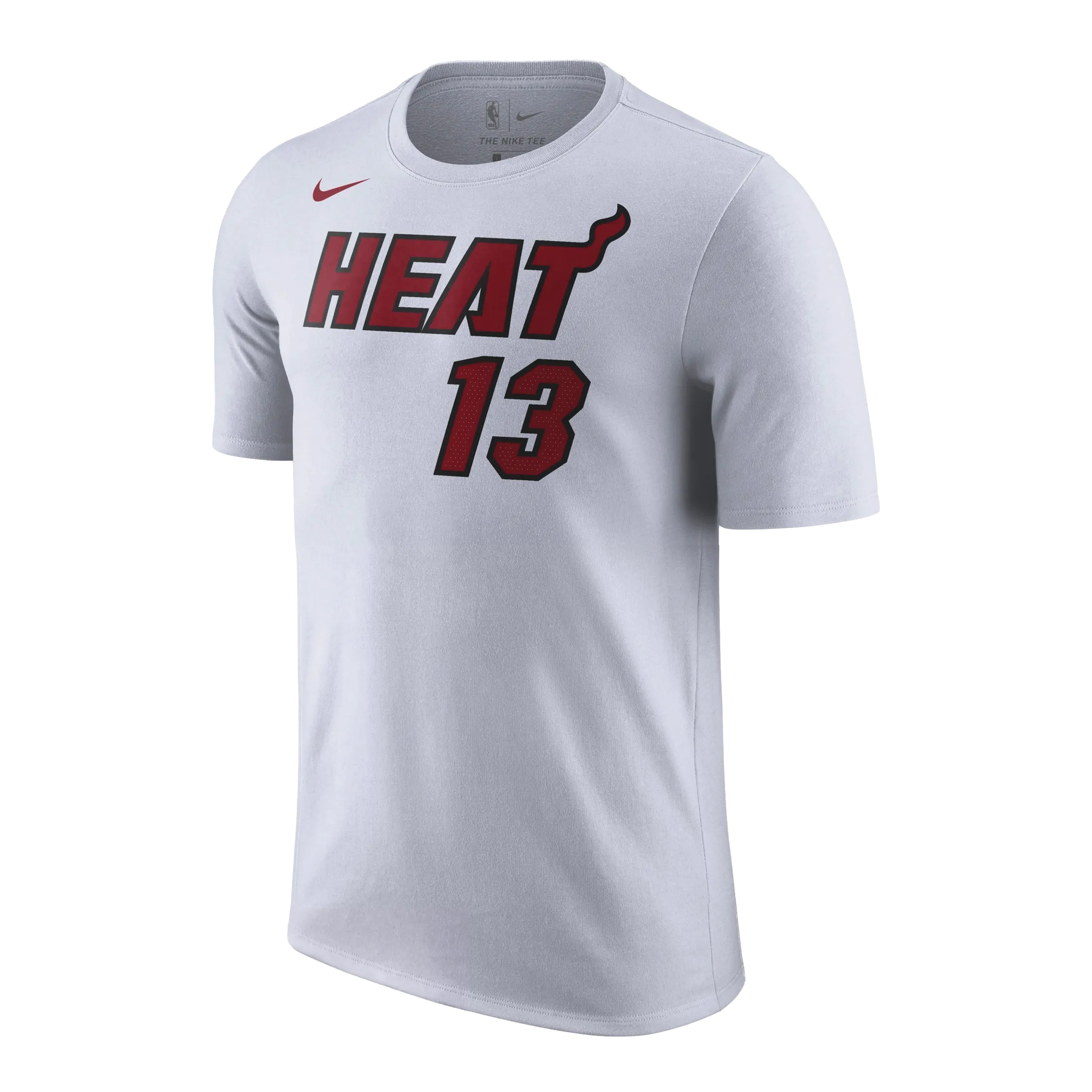Bam Adebayo NIKE Miami HEAT Association White Name & Number Youth Tee