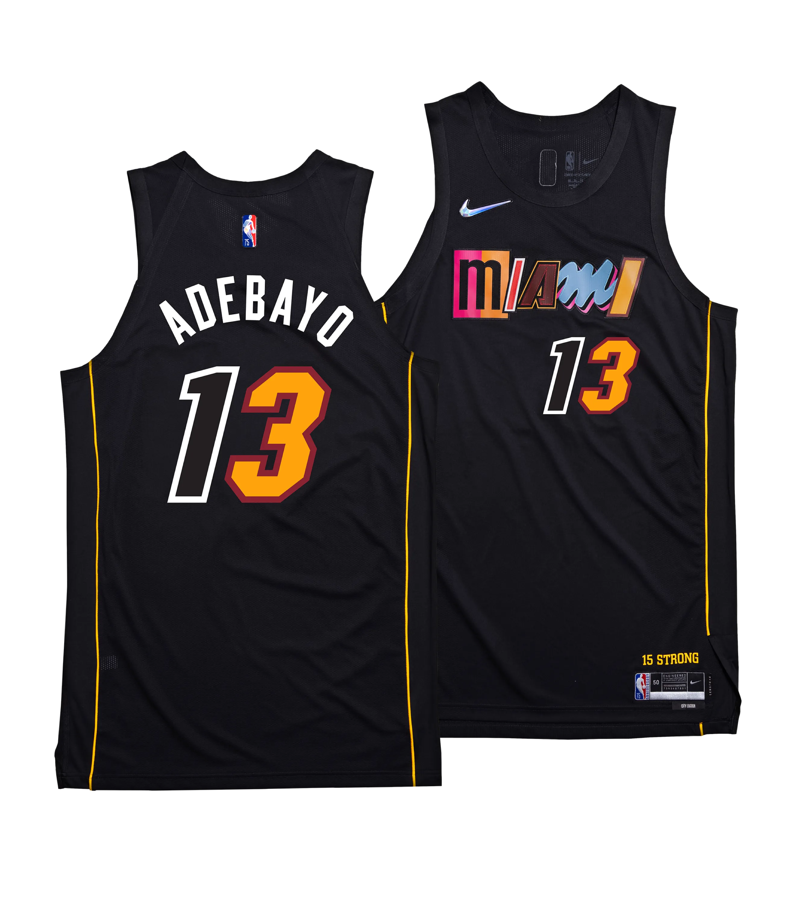 Bam Adebayo Nike Miami HEAT Mashup Youth Swingman Jersey - Player's Choice