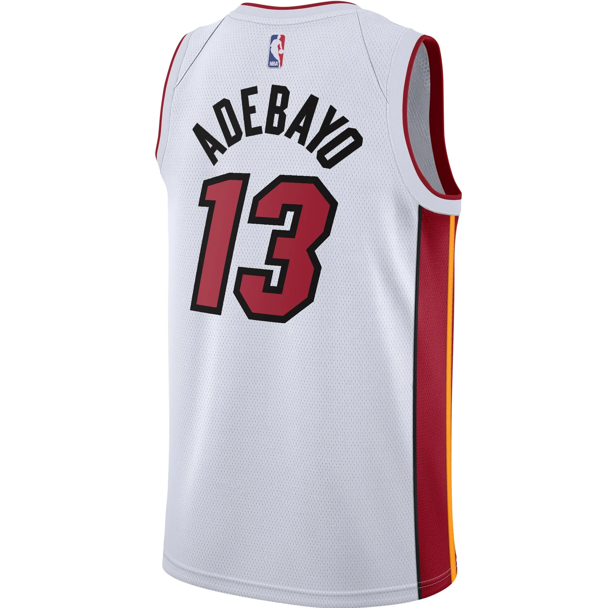 Bam Adebayo Nike Miami HEAT Youth Association White Swingman Jersey