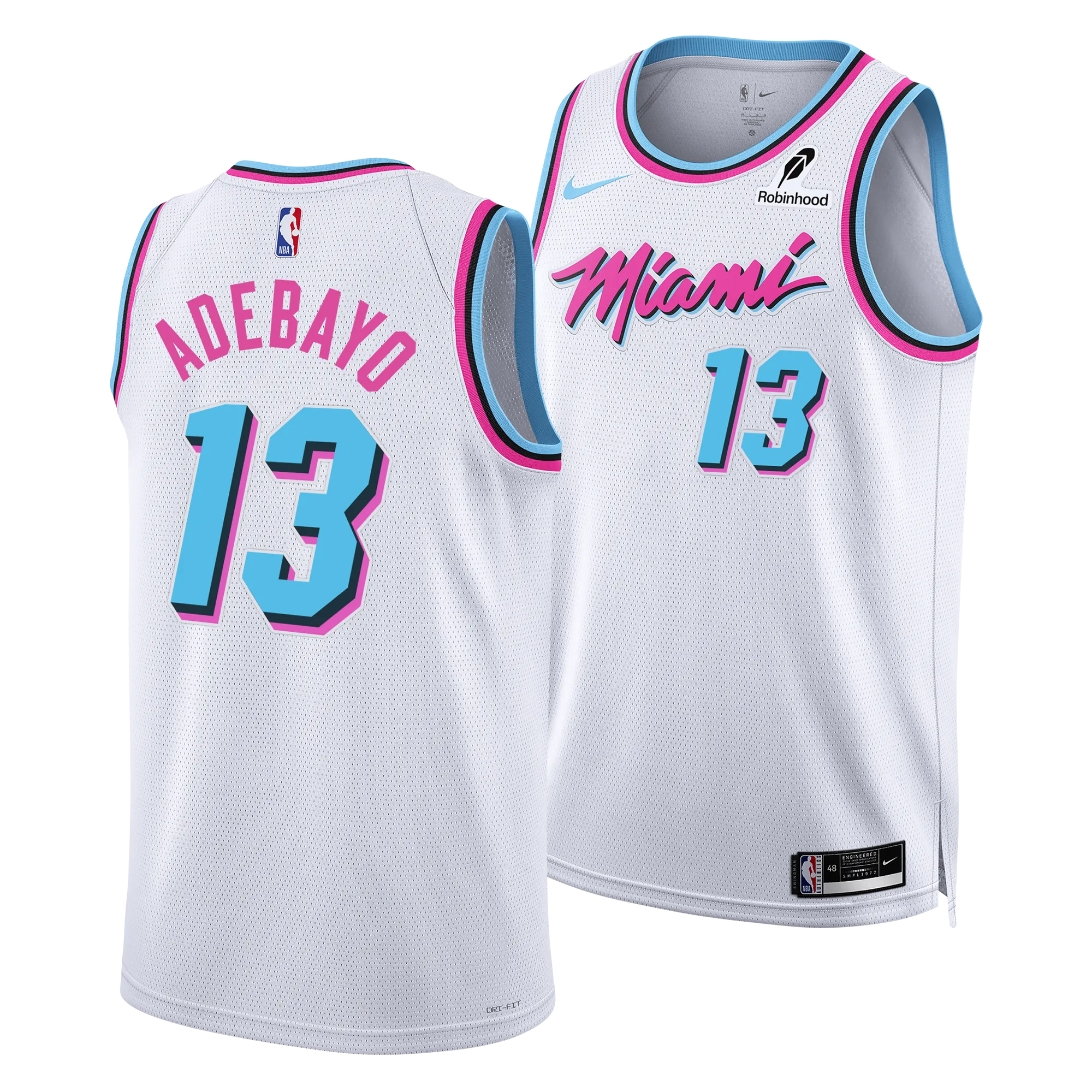 Bam Adebayo Nike Original Vice Youth Swingman Jersey