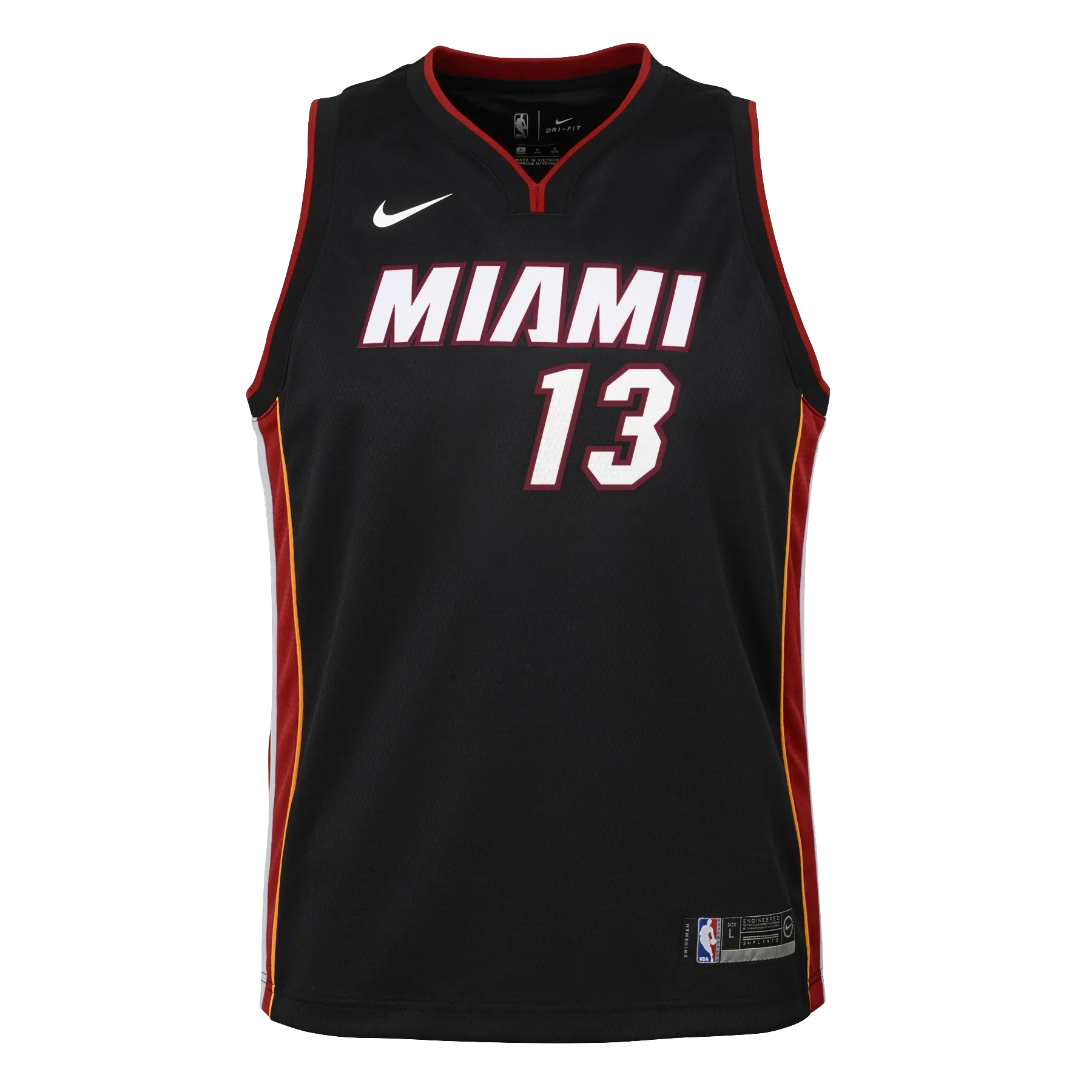 Bam Adebayo Nike Toddler Icon Black Replica Jersey