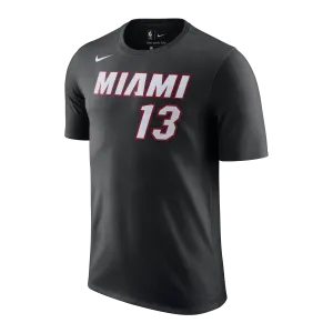 Bam Adebayo Nike Youth Icon Black Name & Number Tee