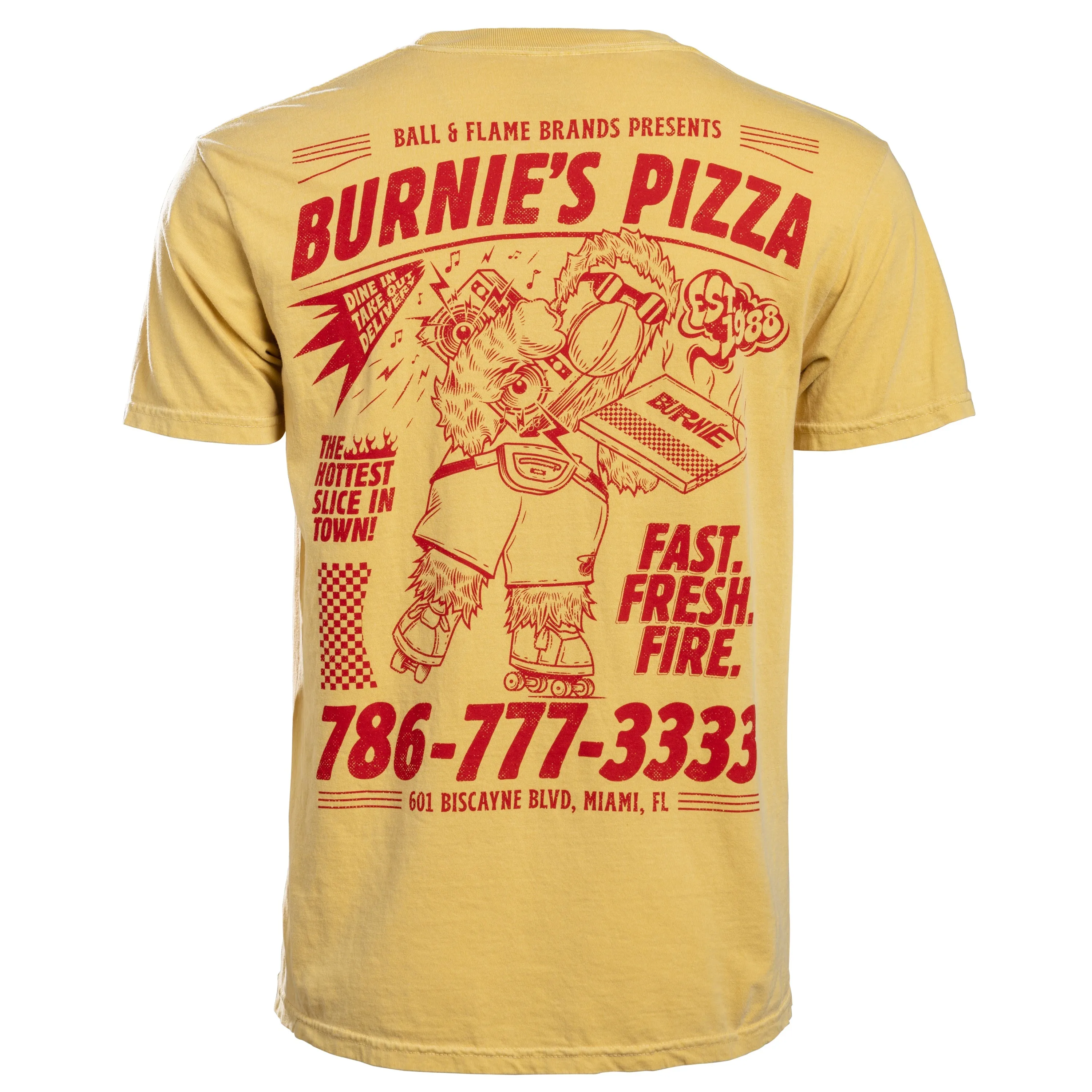 Court Culture Burnie's Pizza Unisex Tee