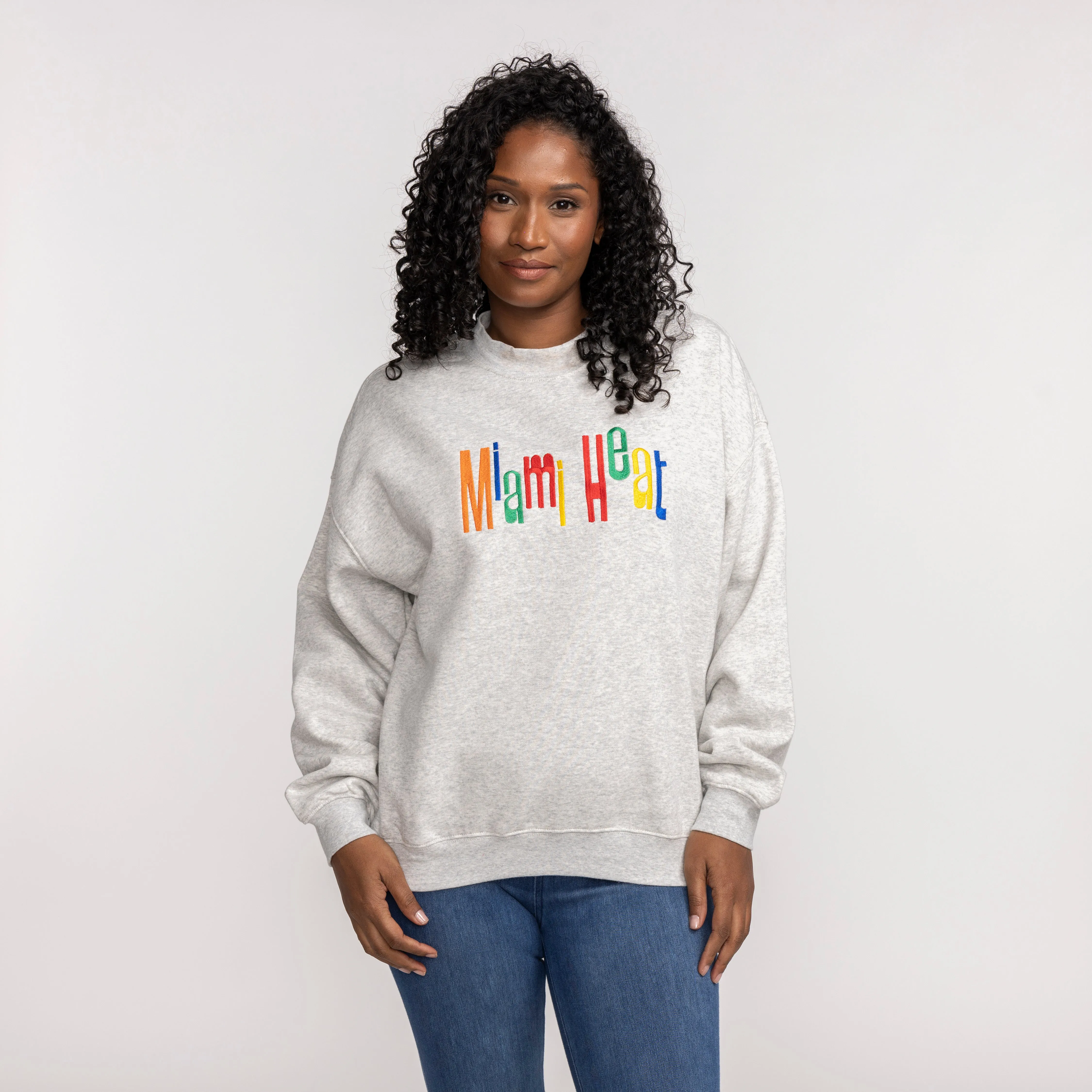 Court Culture Support Women "Miami Multicolor" Unisex Embroidered Crewneck