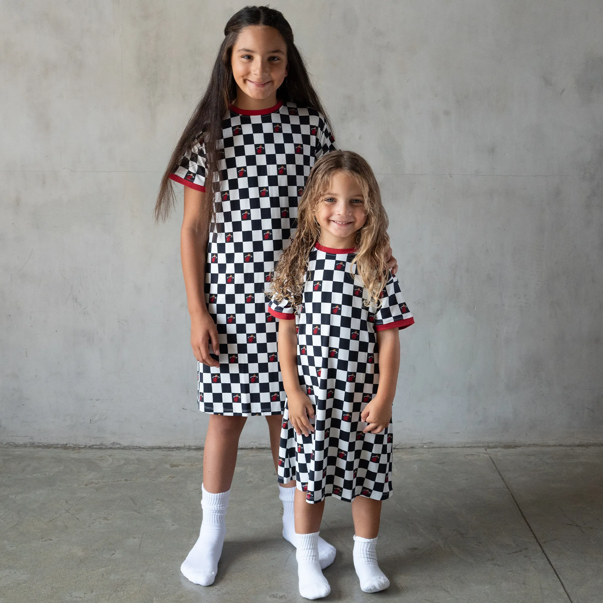 Court Culture x Everyday Leisure Checkerboard T-Shirt Dress
