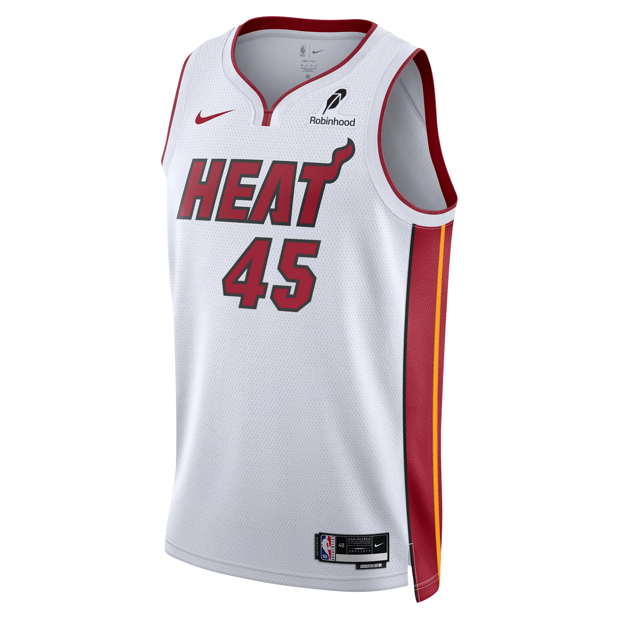 Davion Mitchell Nike Miami HEAT Association White Swingman Jersey