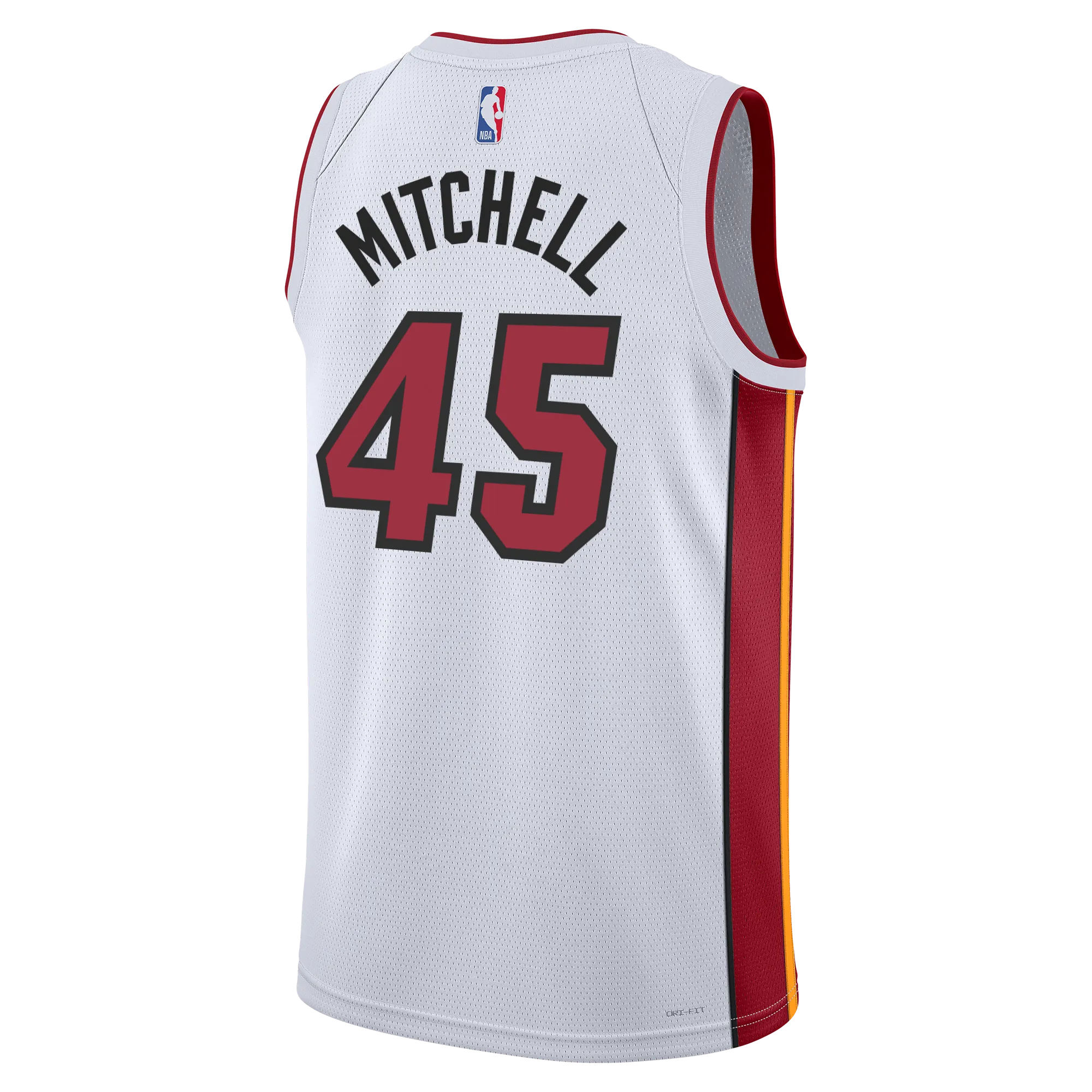 Davion Mitchell Nike Miami HEAT Association White Swingman Jersey