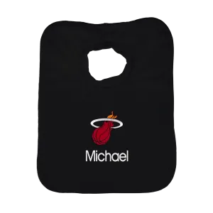 Designs by Chad and Jake Miami HEAT Custom Infant Pullover Black Bib