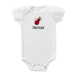 Designs by Chad and Jake Miami HEAT Custom Onesie