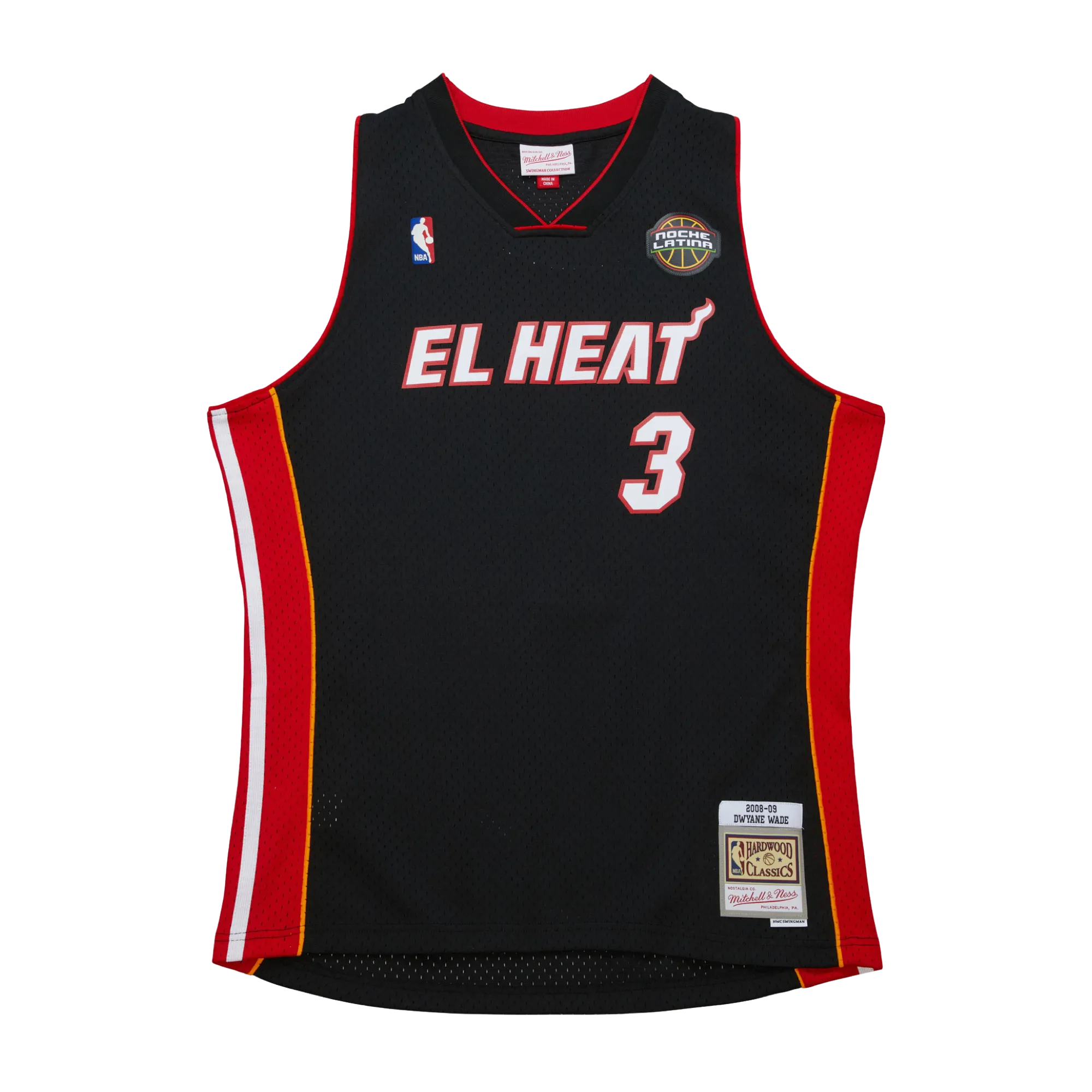 Dwyane Wade Mitchell & Ness 2008-09 EL HEAT Youth Swingman Jersey