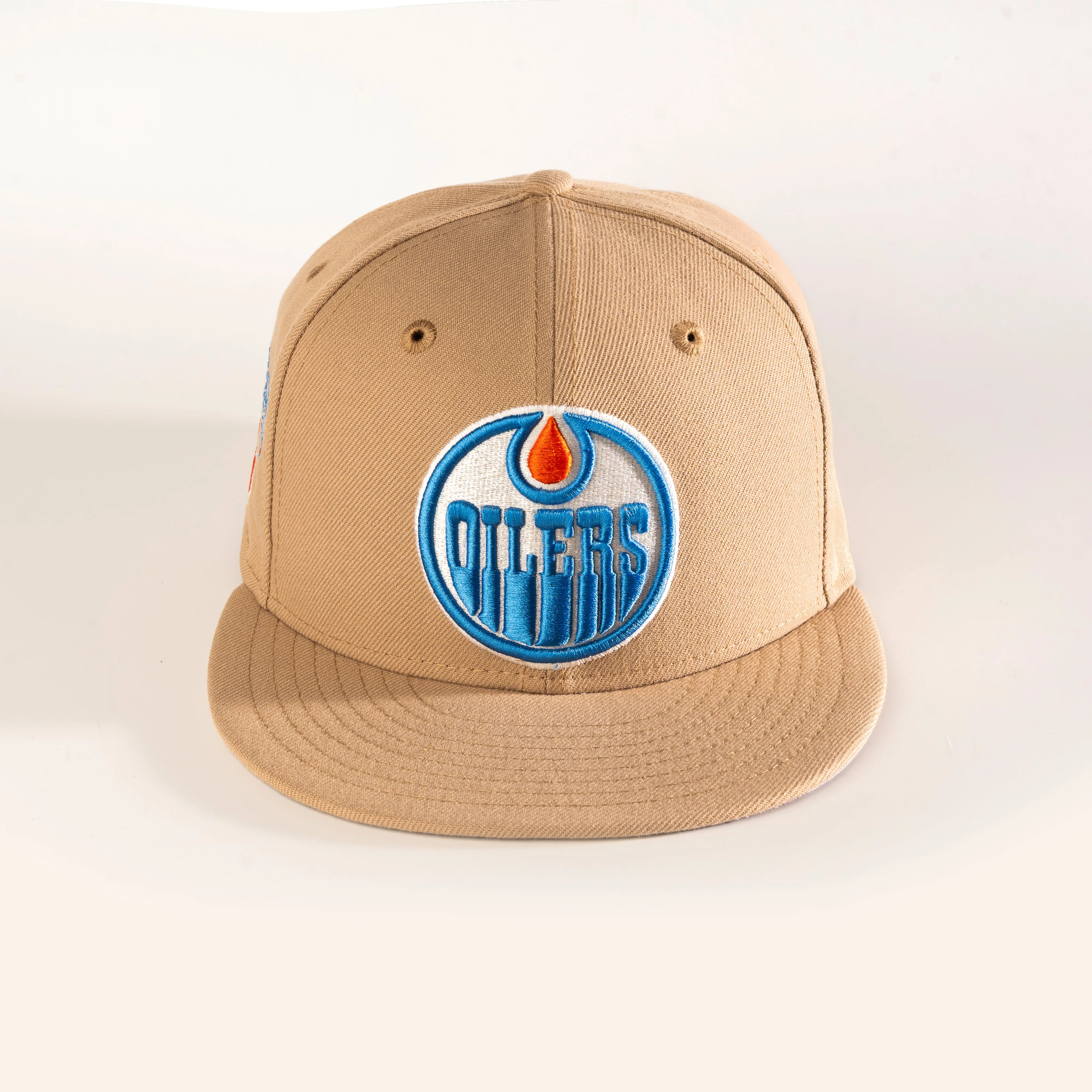 EDMONTON OILERS CAMEL CAMO 59FIFTY FITTED HAT