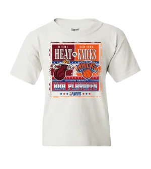 HEAT Vs Knicks White Hot Matchup Youth Tee