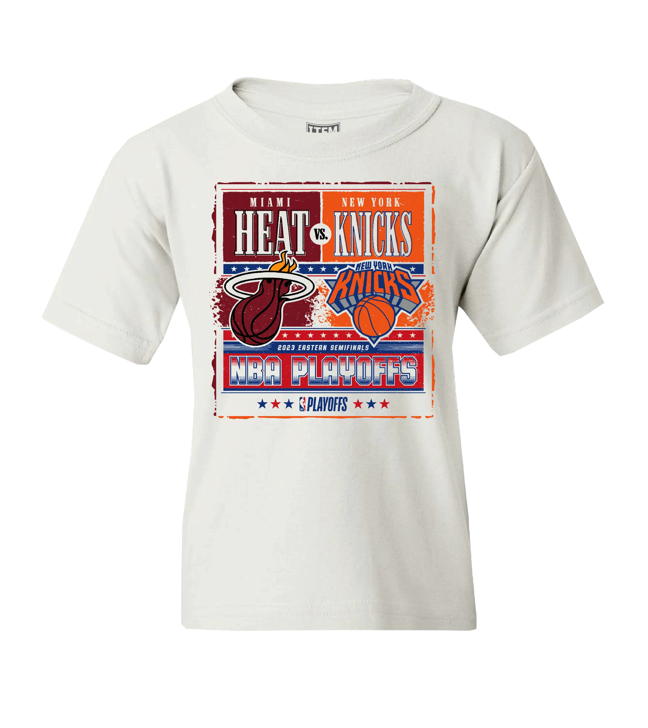 HEAT Vs Knicks White Hot Matchup Youth Tee
