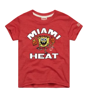 Homage Miami HEAT Red SpongeBob Youth Tee