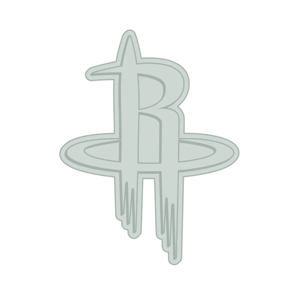 Houston Rockets Pro Specialties Silver Primary Logo Enamel Lapel Pin