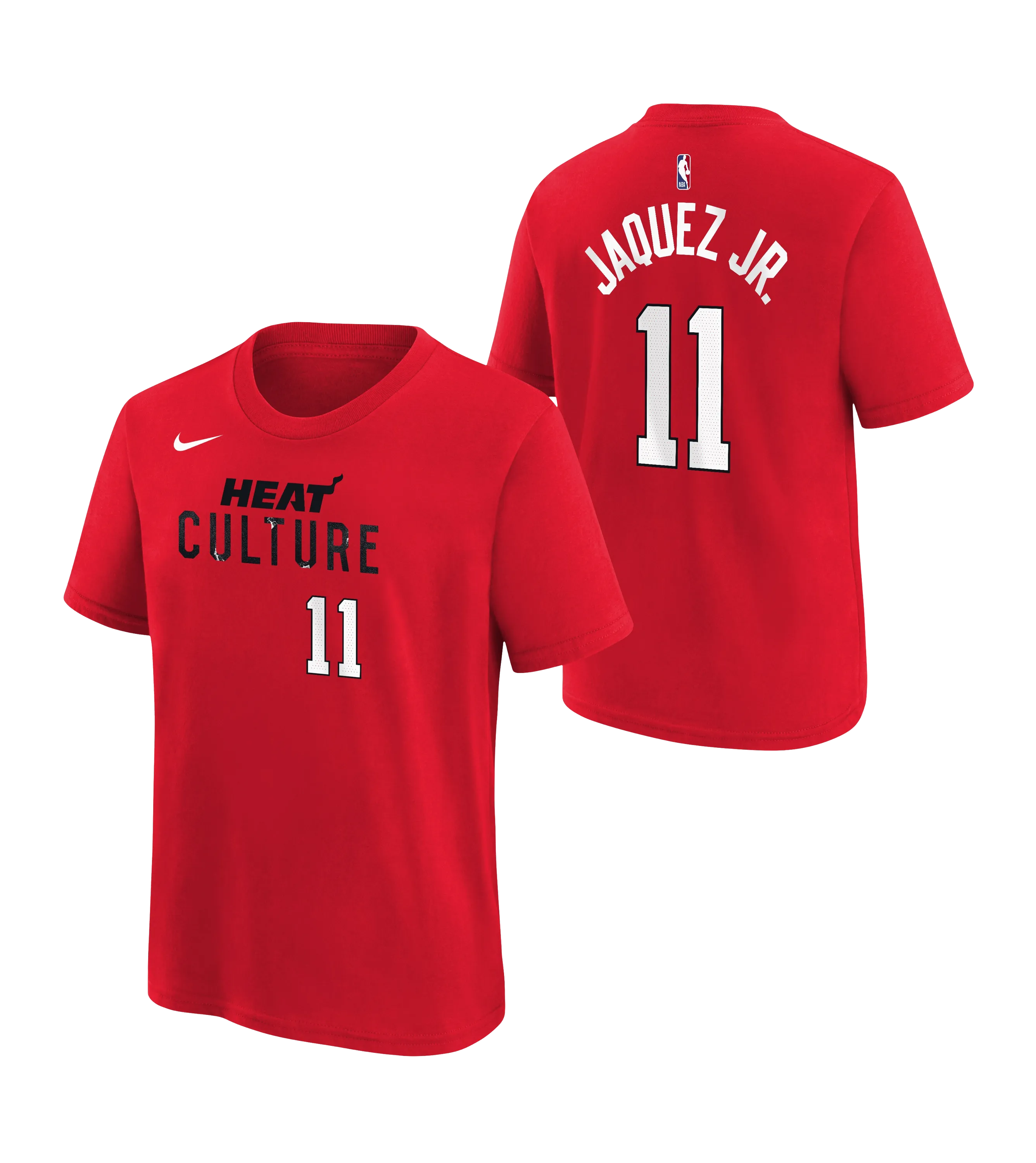 Jaime Jaquez Jr. Nike HEAT Culture: Blood Red Name & Number Youth Tee