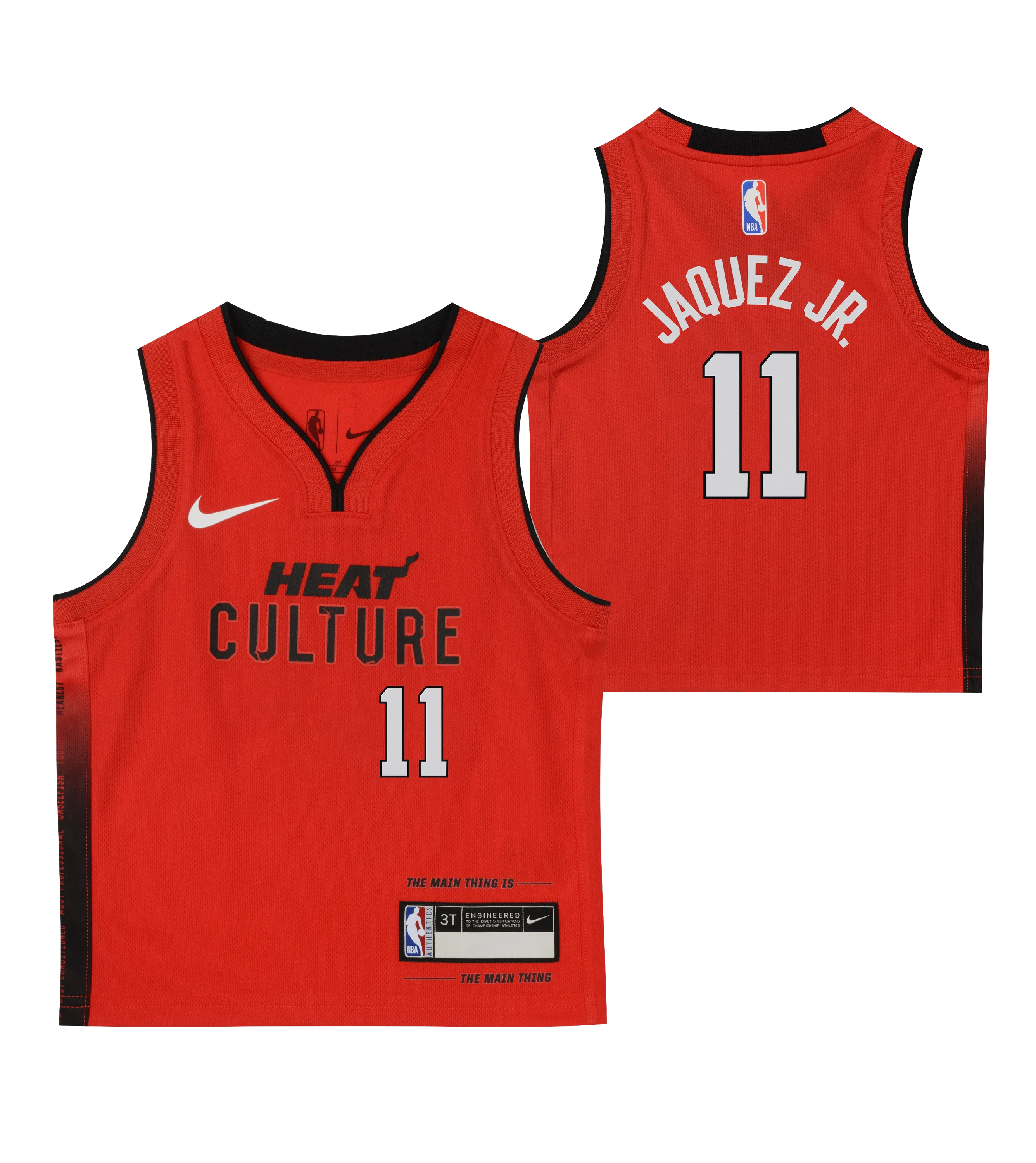 Jaime Jaquez Jr. Nike HEAT Culture: Blood Red Toddler Replica Jersey
