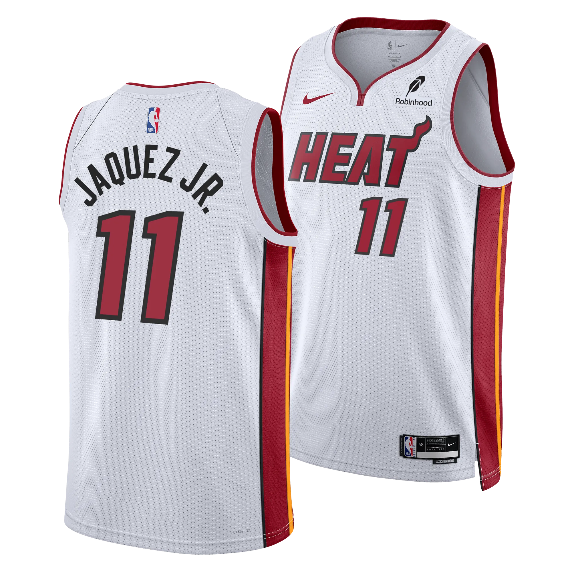 Jaime Jaquez Jr. Nike Miami HEAT Association White Swingman Jersey