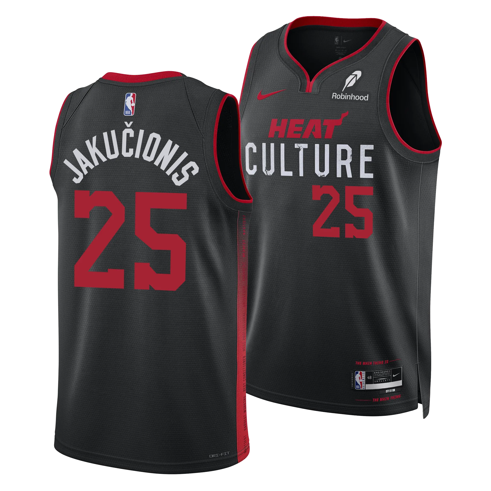 Kasparas Jakuionis Nike HEAT Culture Youth Swingman Jersey
