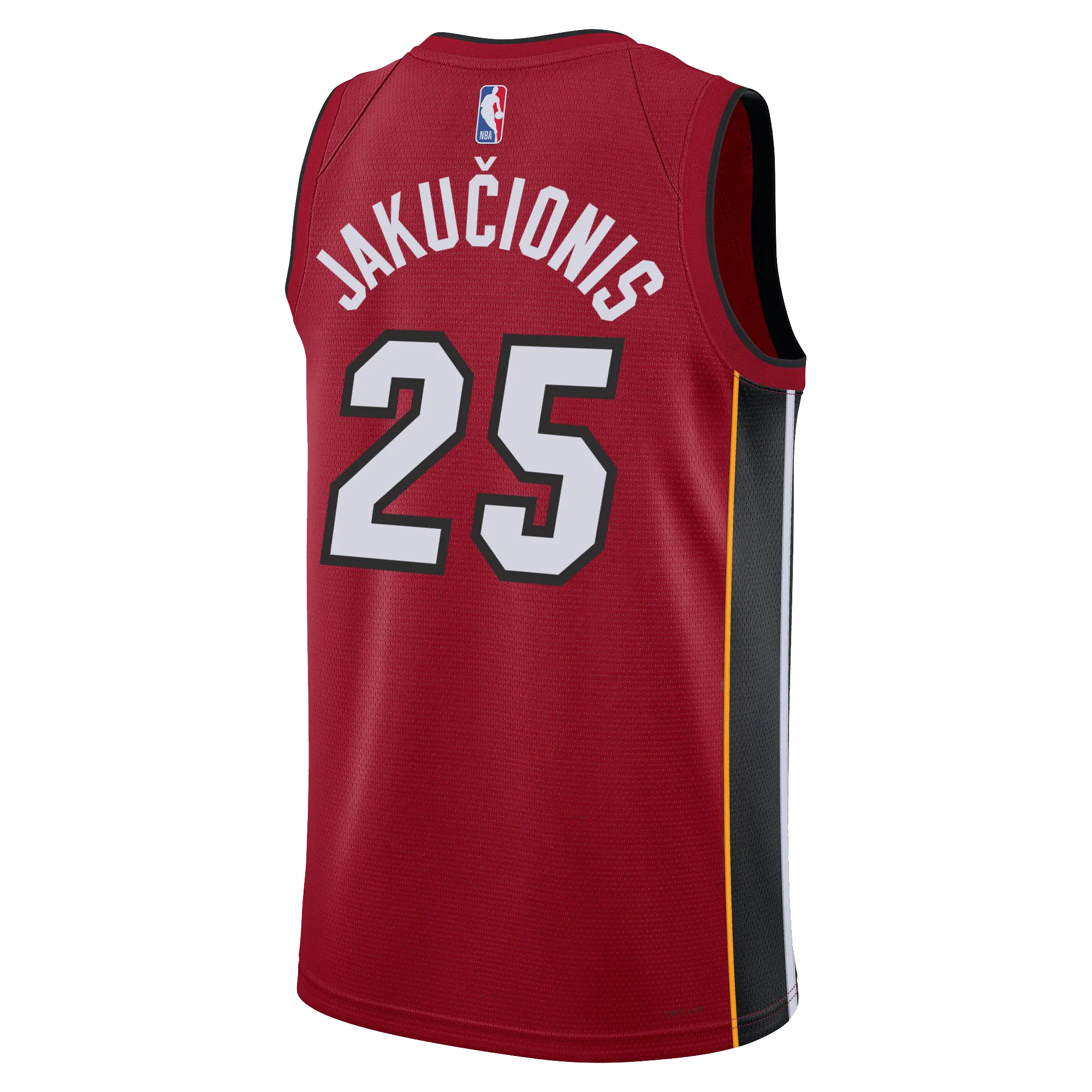 Kasparas Jakuionis Nike Jordan Brand Miami HEAT Statement Red Swingman Youth Jersey
