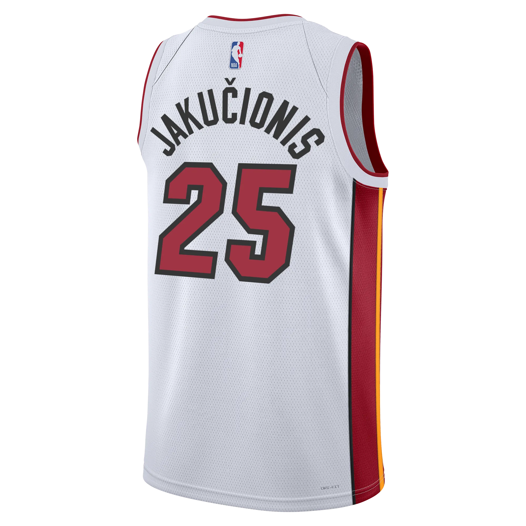 Kasparas Jakuionis Nike Miami HEAT Association White Swingman Jersey