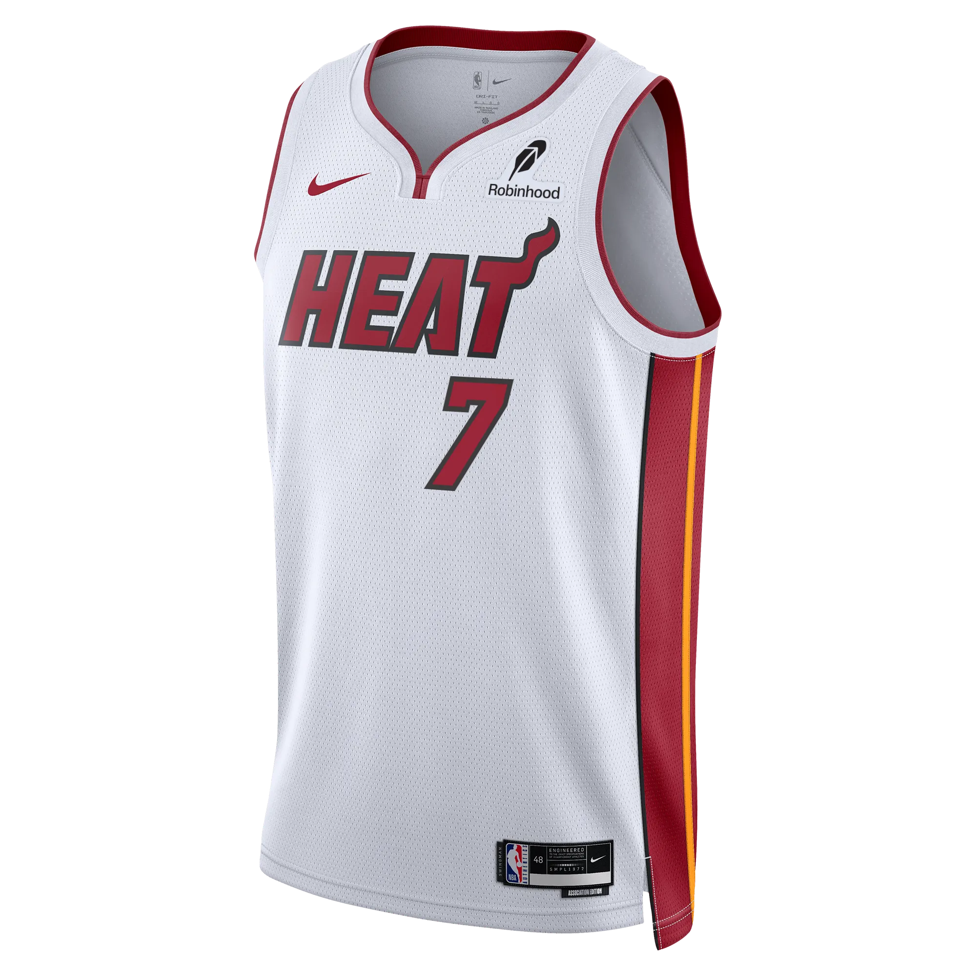 Kel'el Ware Nike Miami HEAT Association White Youth Swingman Jersey