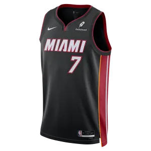 Kel'el Ware Nike Miami HEAT Icon Black Youth Swingman Jersey
