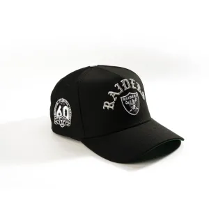 LAS VEGAS RAIDERS 60 SEASONS 9FOURTY A-FRAME SNAPBACK HAT