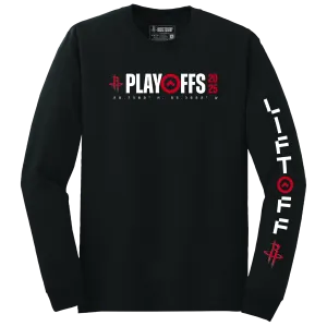 Men's Houston Rockets 2025 Playoffs Mantra Long-Sleeve T-Shirt