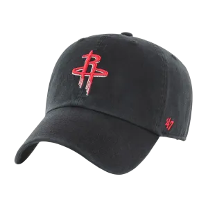 Men's Houston Rockets '47 Black Clean Up Adjustable Cap