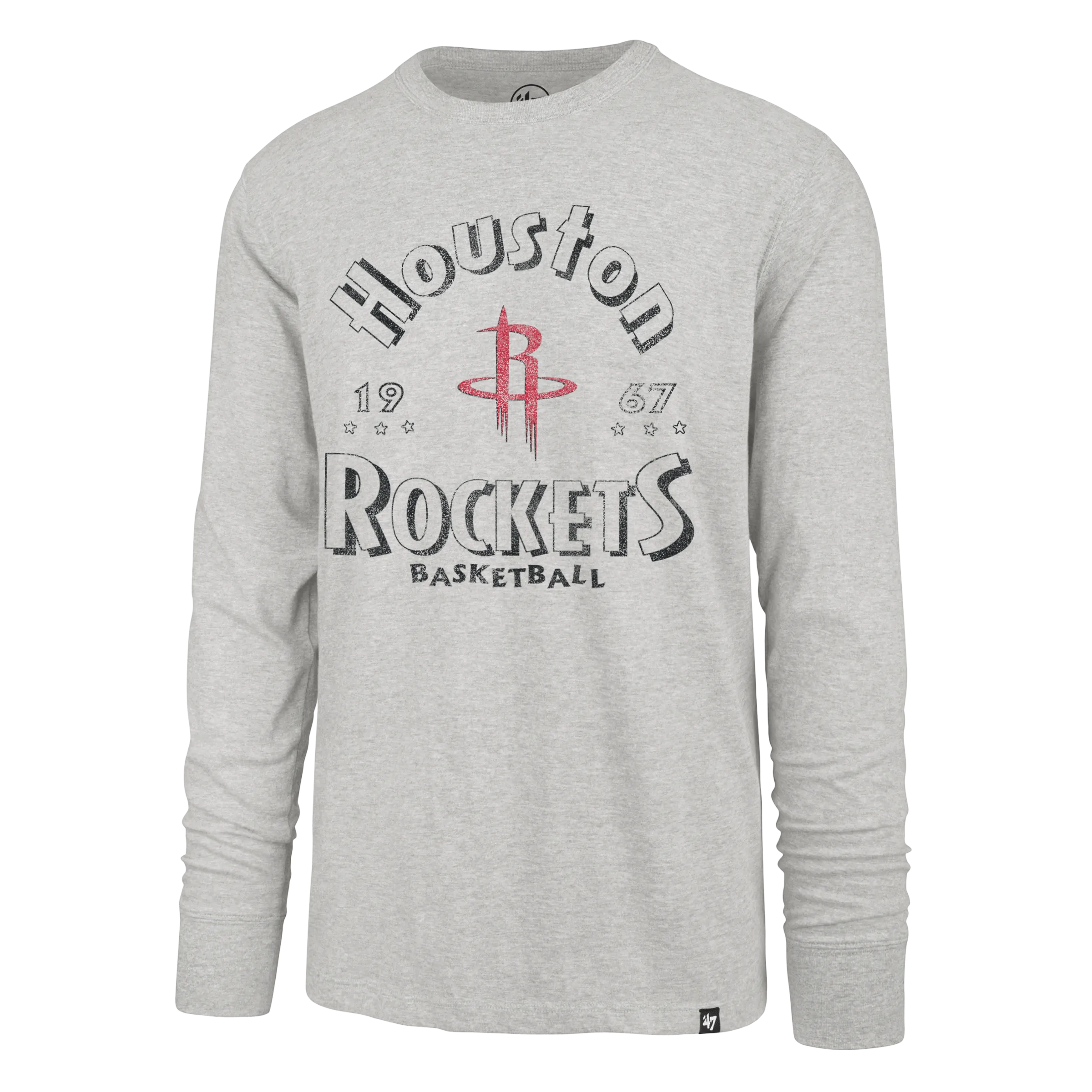 Men's Houston Rockets '47 Circle Change Franklin Long-Sleeve T-Shirt