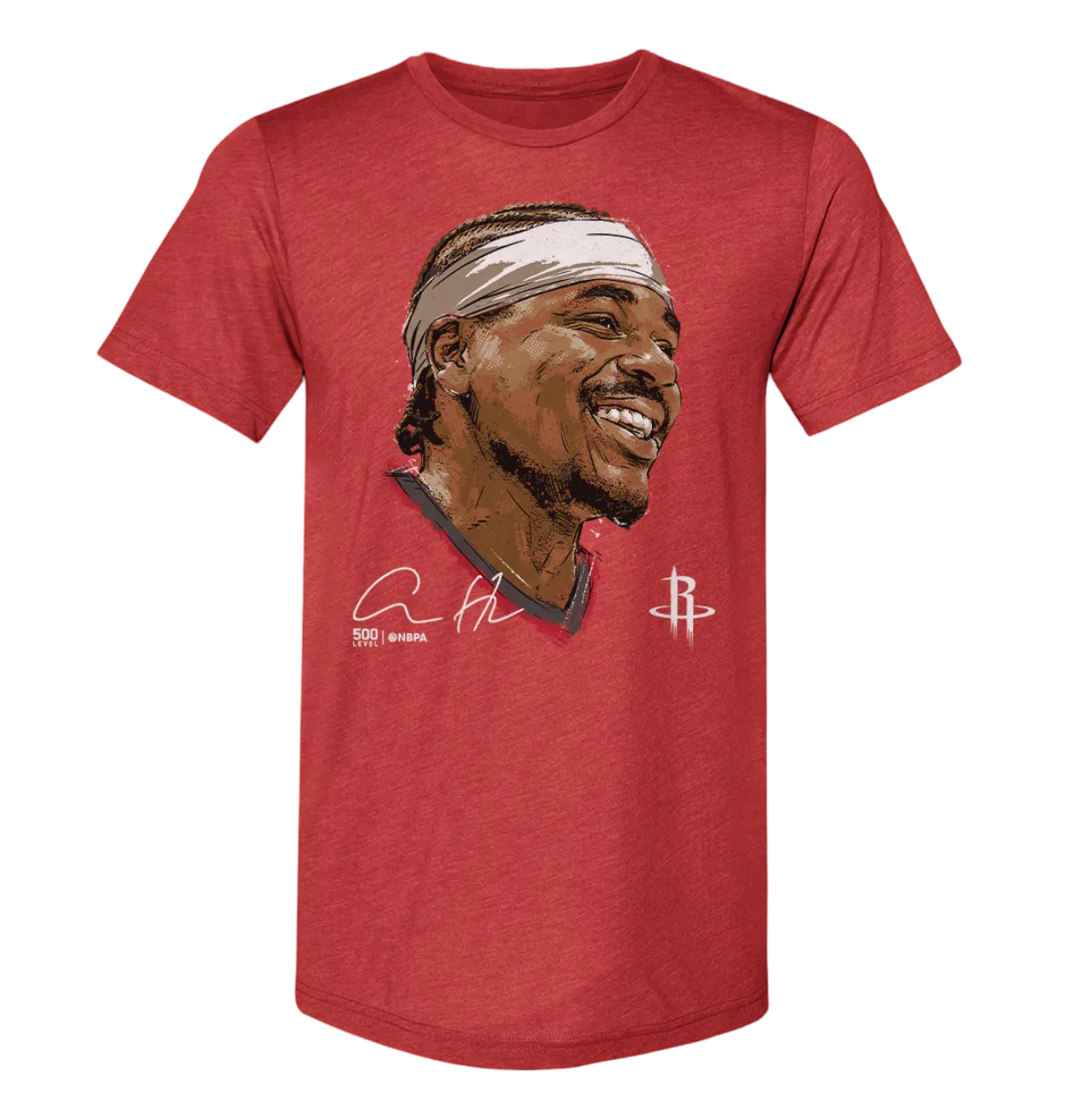 Men's Houston Rockets 500 Level Aaron Holiday Scream T-Shirt