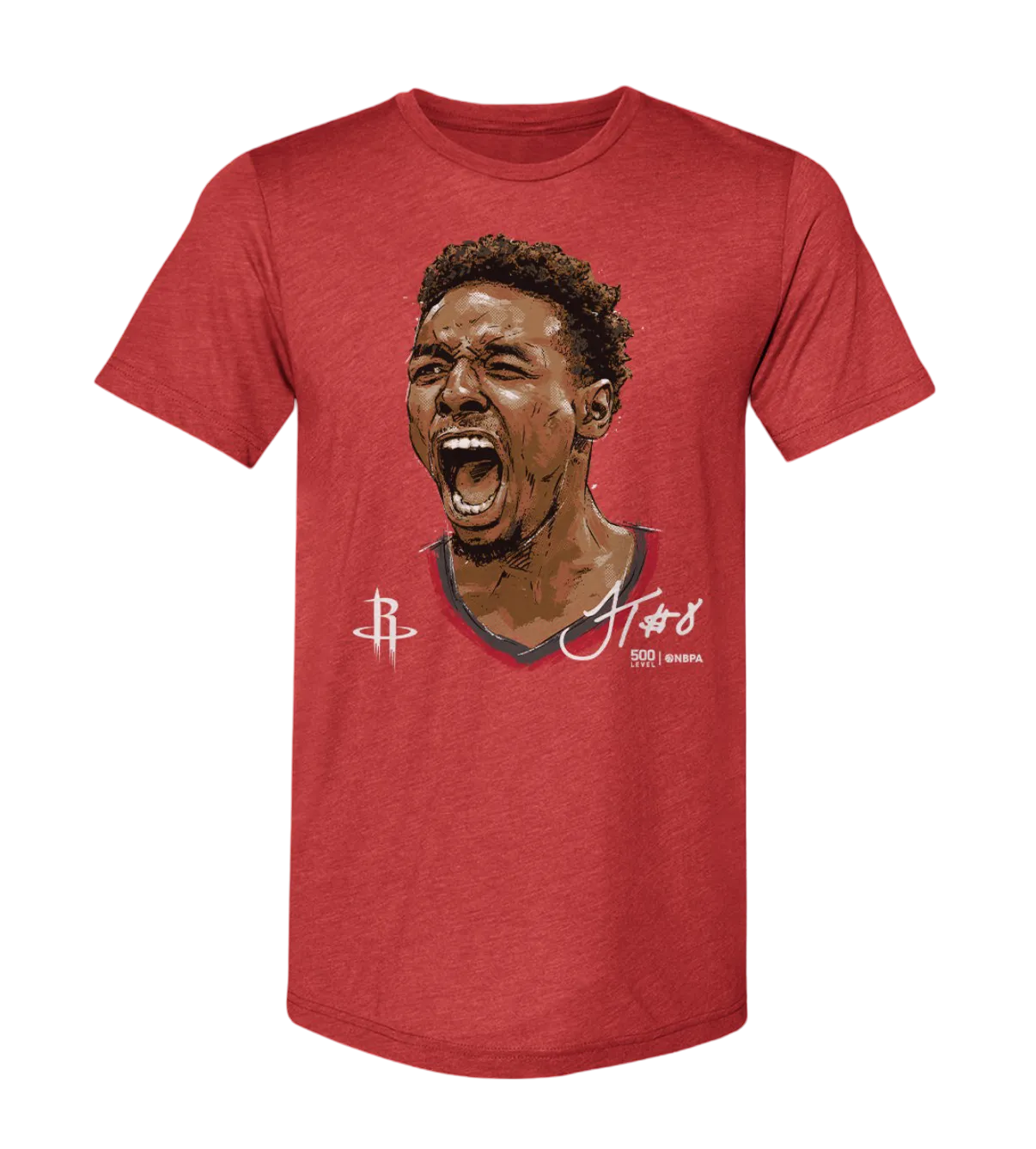 Men's Houston Rockets 500 Level Jae'Sean Tate Scream T-Shirt