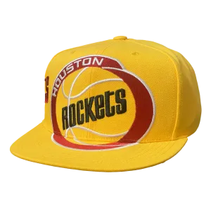 Men's Houston Rockets Mitchell & Ness HWC Big Time Snapback Cap