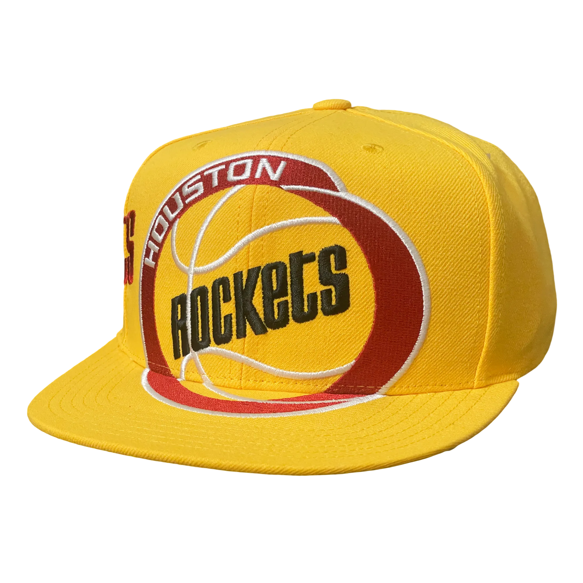 Men's Houston Rockets Mitchell & Ness HWC Big Time Snapback Cap