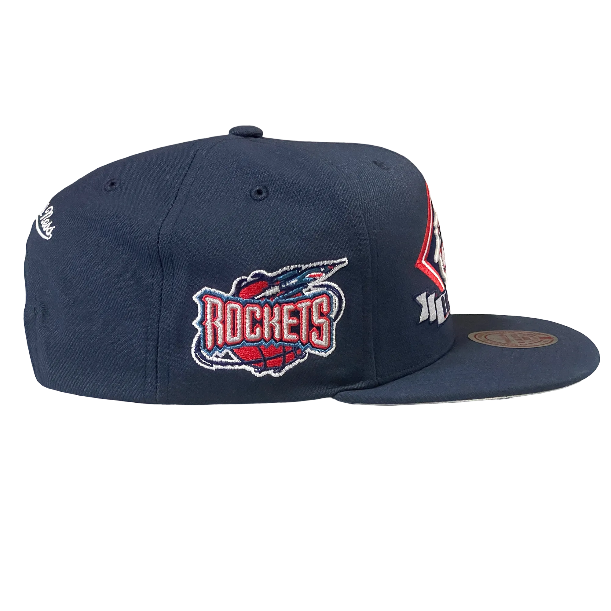 Men's Houston Rockets Mitchell & Ness HWC Diamonds Up Adjustable Cap