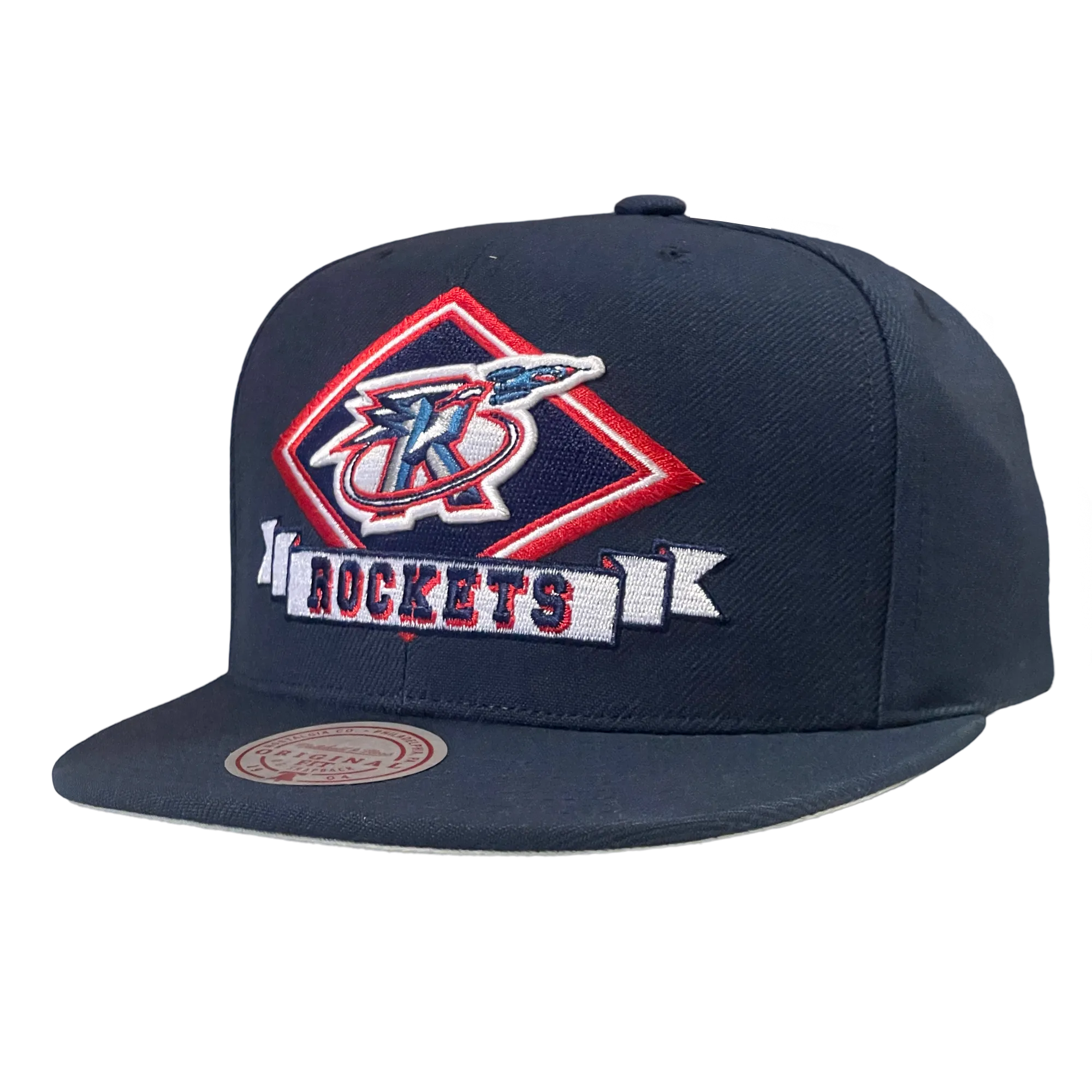 Men's Houston Rockets Mitchell & Ness HWC Diamonds Up Adjustable Cap