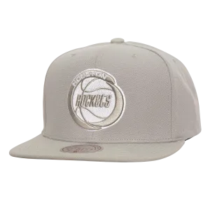 Men's Houston Rockets Mitchell & Ness HWC Gray Adjustable Cap