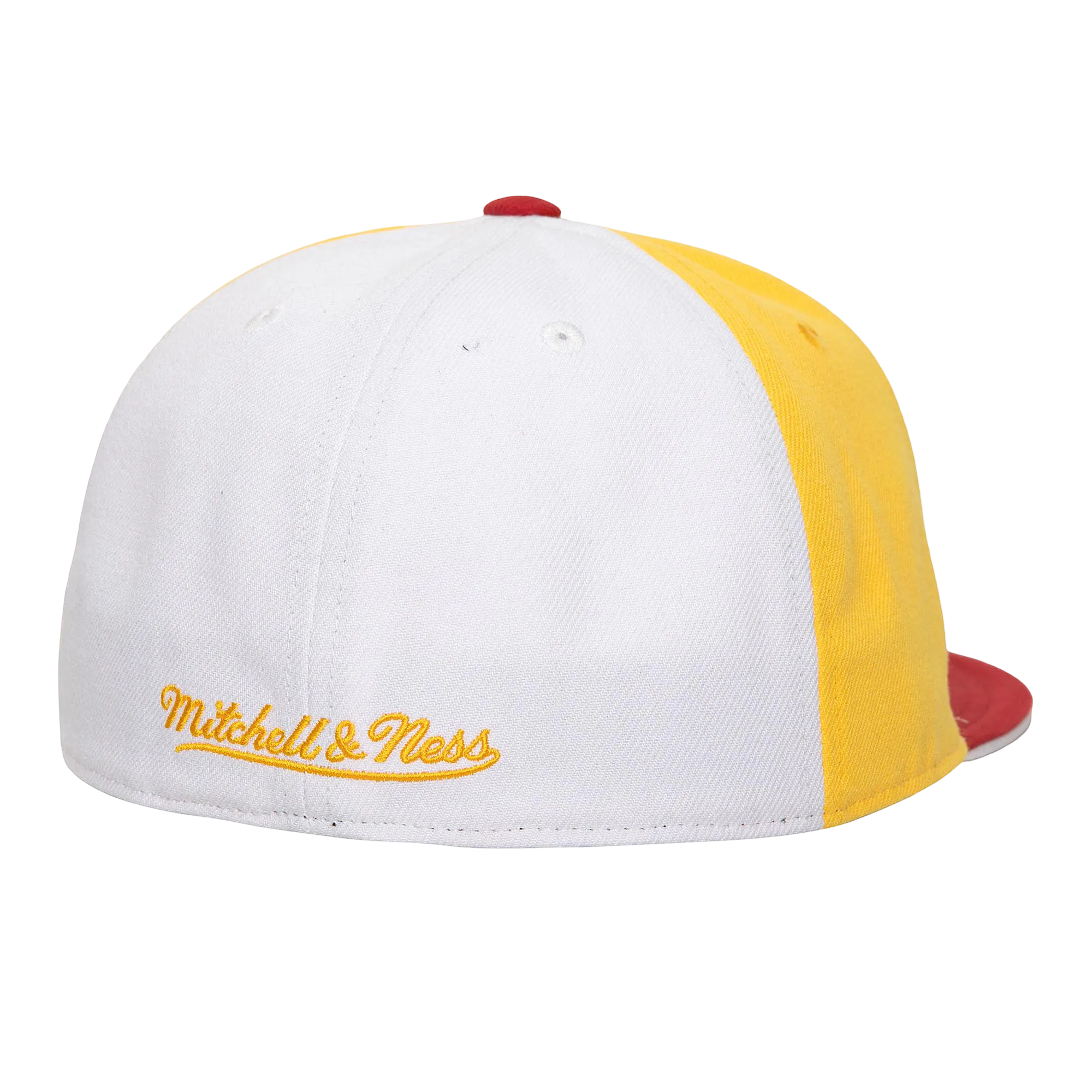 Men's Houston Rockets Mitchell & Ness HWC Pipe Down Fitted Cap