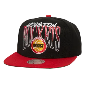 Men's Houston Rockets Mitchell & Ness HWC Rise Up Adjustable Cap