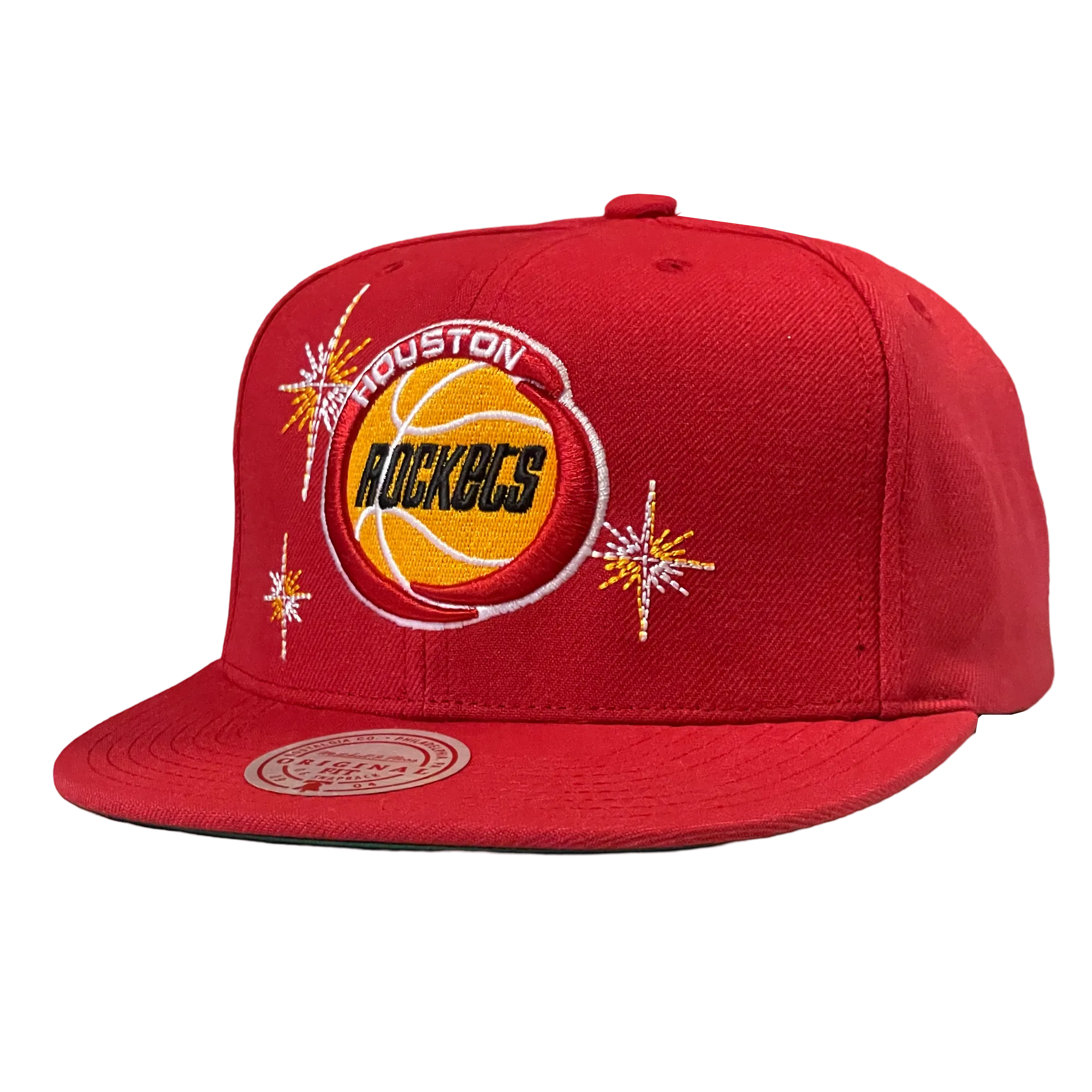 Men's Houston Rockets Mitchell & Ness HWC Starlight Adjustable Cap