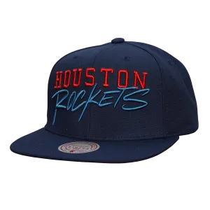 Men's Houston Rockets Mitchell & Ness HWC Team Tagged Adjustable Cap