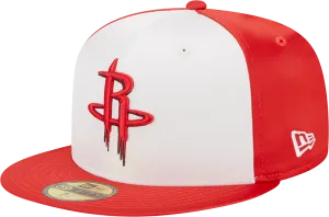 Men's Houston Rockets New Era 59FIFTY Satin Fitted Cap