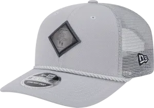 Men's Houston Rockets New Era 9SEVENTY Leather Logo Stretch Snap Adjustable Cap