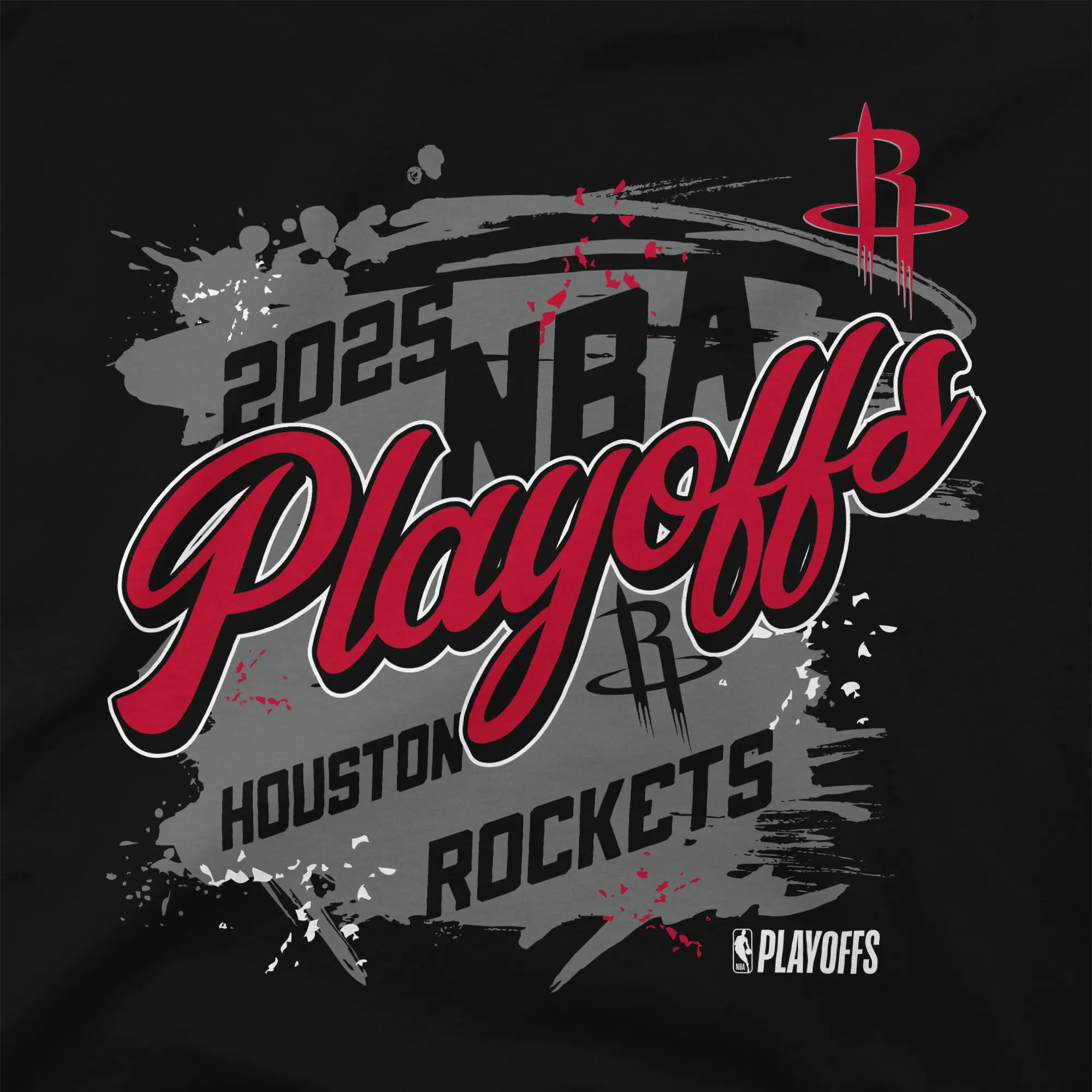 Men's Houston Rockets Stadium Essentials 2025 Playoffs Fearless T-Shirt
