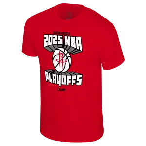 Men's Houston Rockets Stadium Essentials 2025 Playoffs Spiced T-Shirt